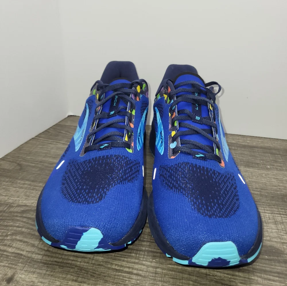 Brooks Men's Launch 9 Running Shoes Blue/Peacoat/Yellow Size 13 D 1103861D462_4